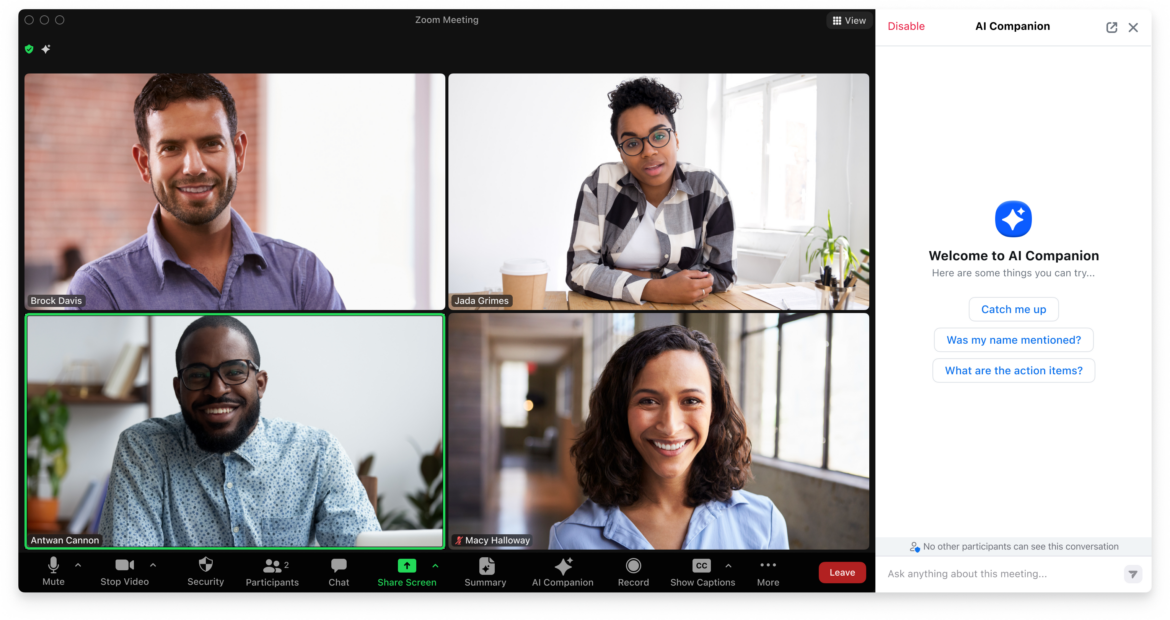 Zoom AI Companion